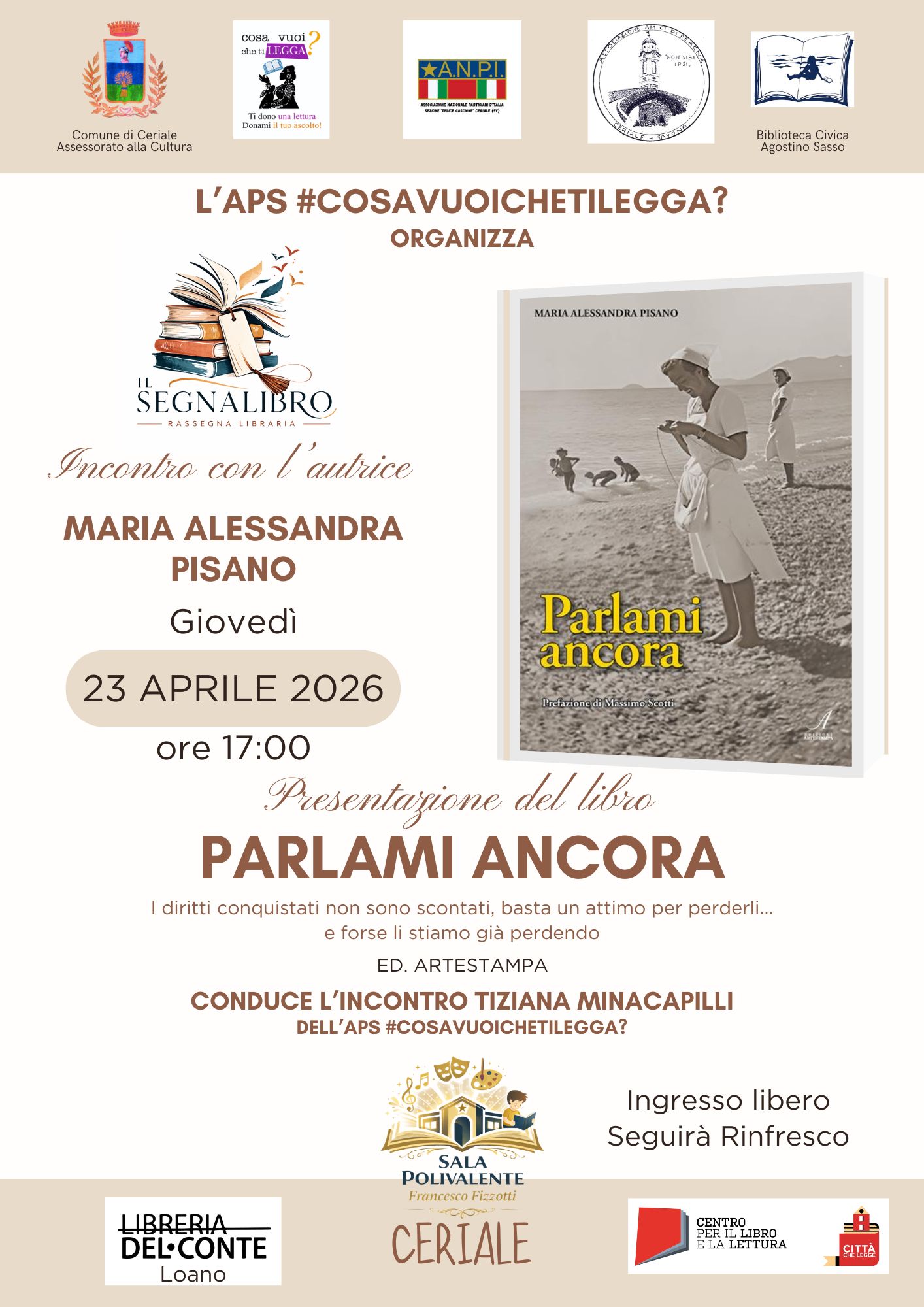 Il Segnalibro - Rassegna d'autore - Maria Alessandra Pisano - Parlami ancora