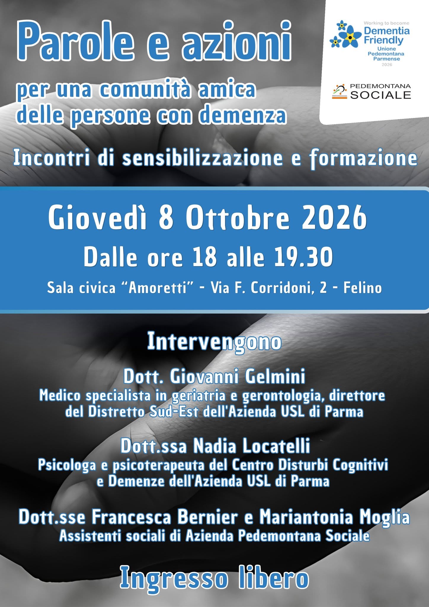 Parole e azioni per una comunità amica delle persone con demenza