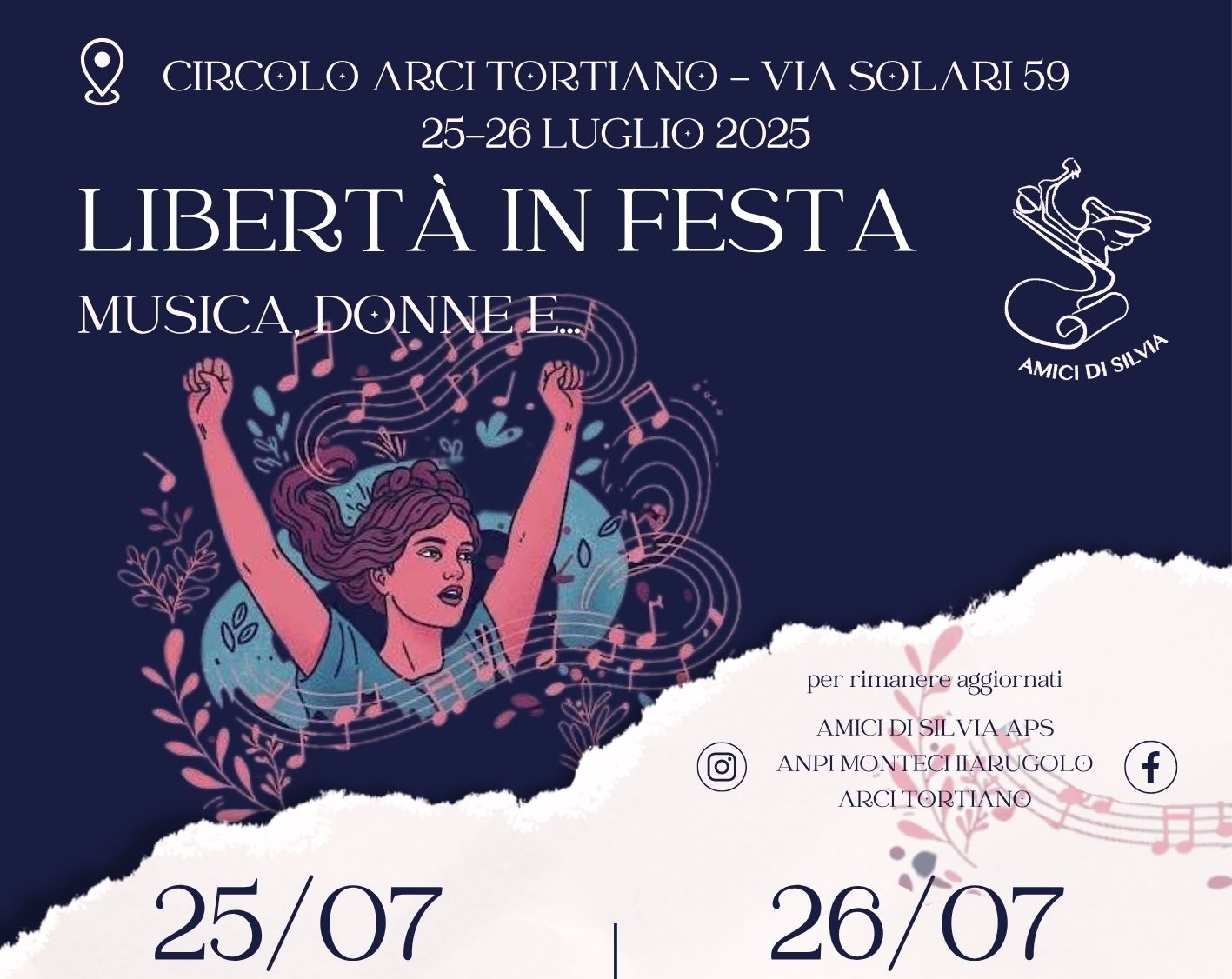 Libertà in festa. Musica donne e…memoria di ieri, coraggio di oggi