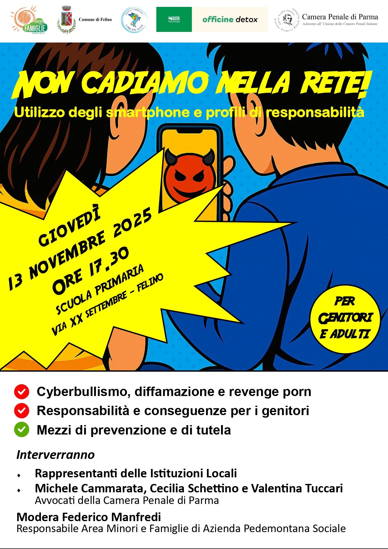 Non cadiamo nella rete - Utilizzo degli smatphone e profili di responsabilità