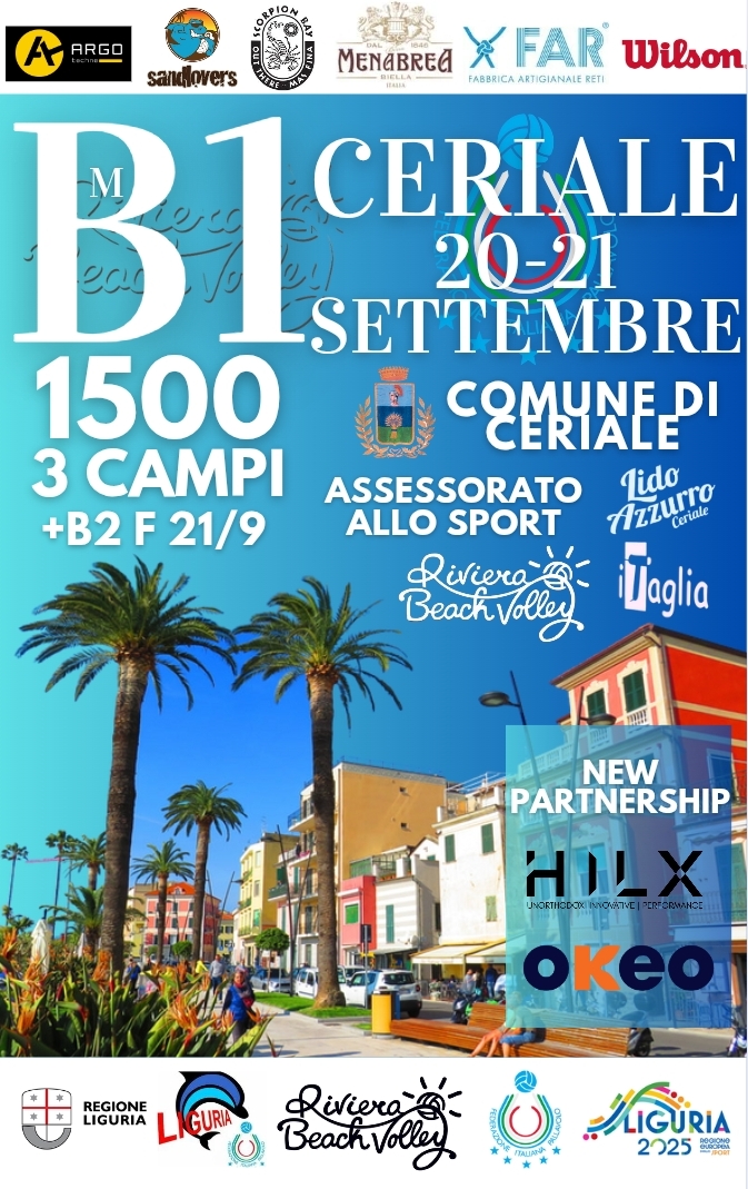 Sabato 20 Settembre - Domenica 21 Settembre  - Torneo Beach Volley - A Cura Dell' A.S.D. Riviera Beach Volley Di Savona  