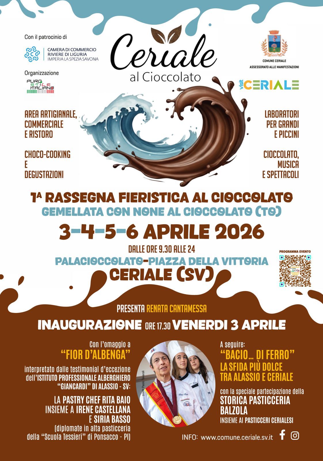 Ceriale Al Cioccolato - Prima Rassegna Fieristica Al Cioccolato - Dalle Ore 9.30 Alle Ore 24 - Piazza Della Vittoria