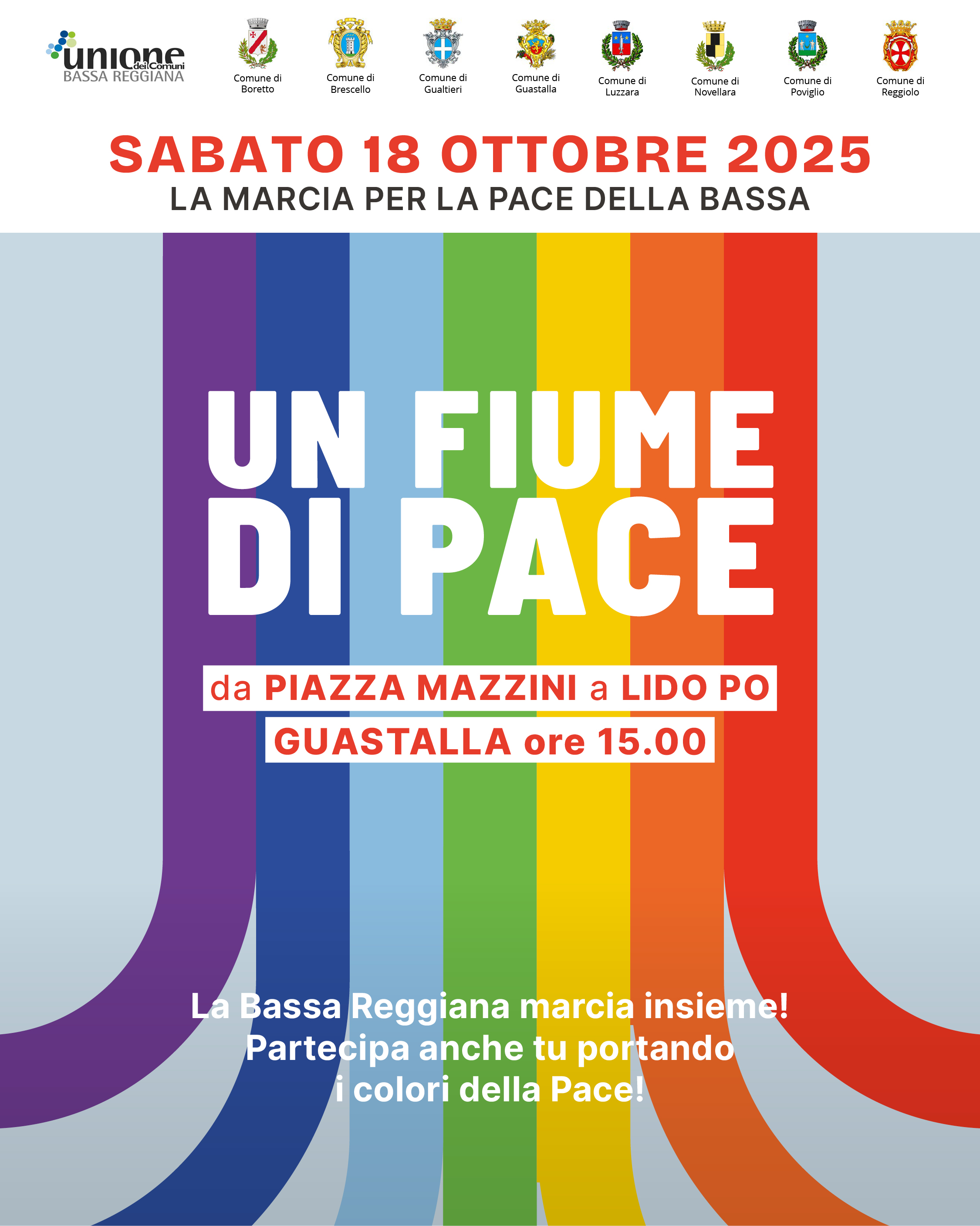 Un Fiume di Pace: la Bassa marcia insieme!