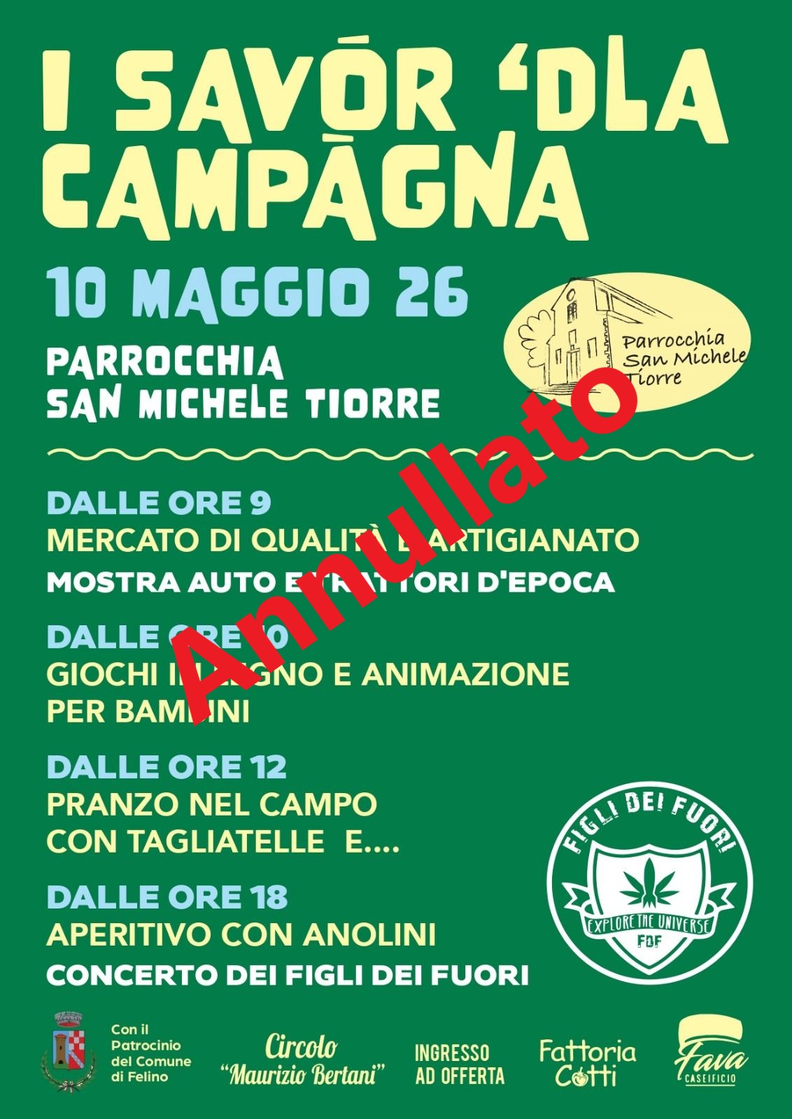 I savòr 'dla campàgna 2026: EVENTO ANNULLATO