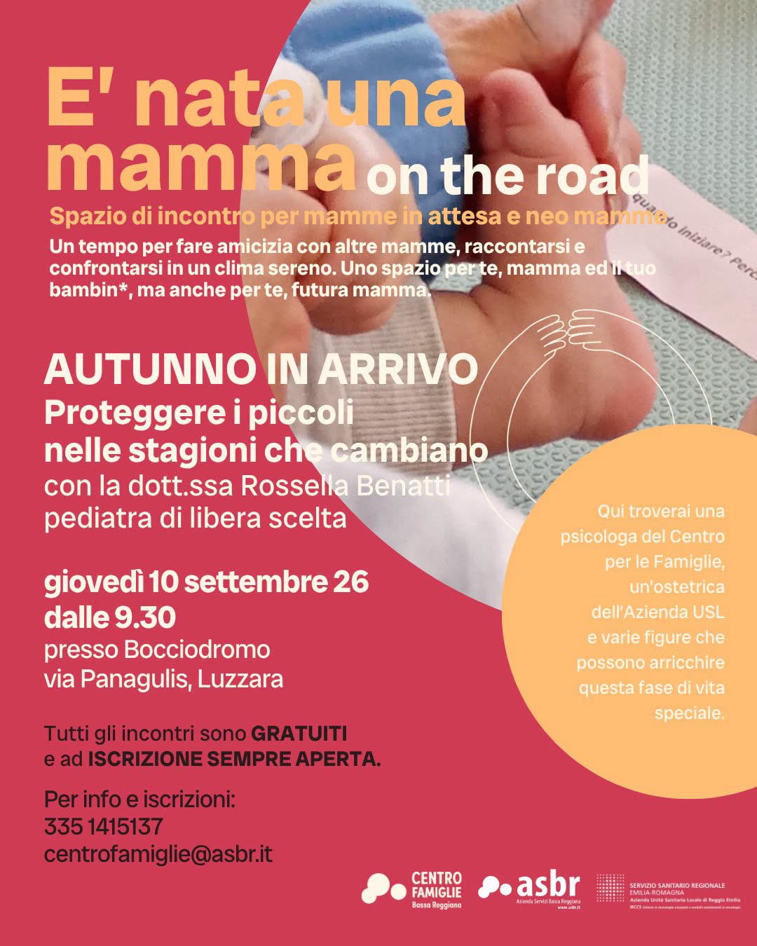  A Luzzara, “E’ nata una mamma” on the road