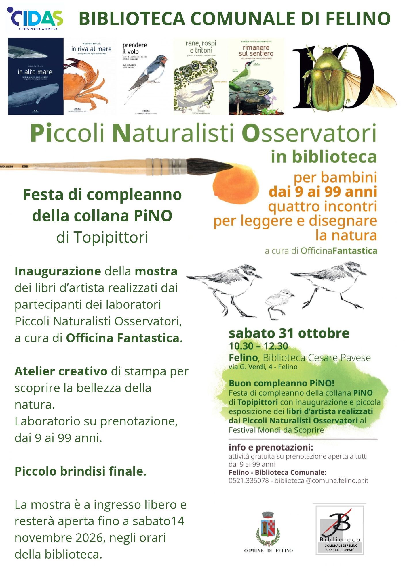 Festa di compleanno della collana PiNO