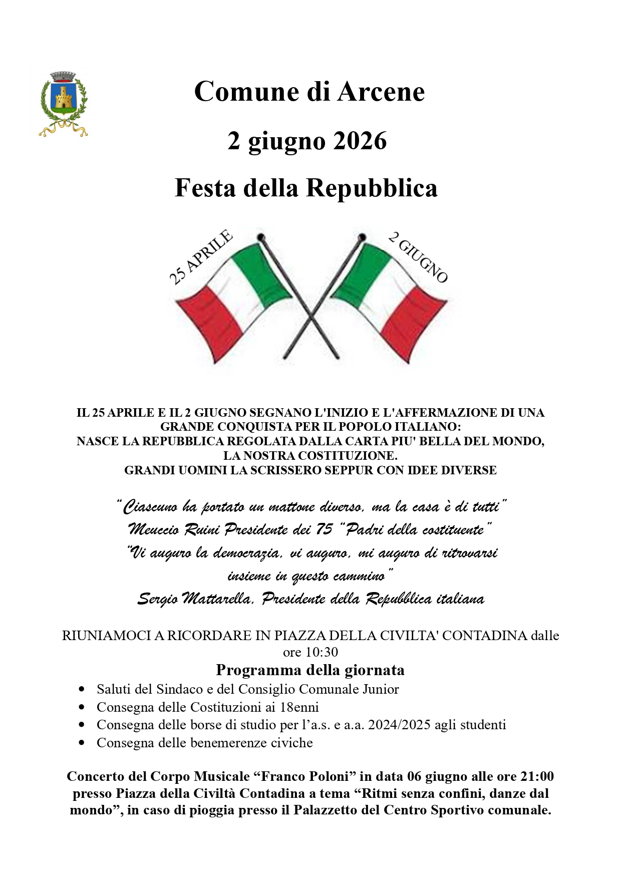 Celebrazioni della festa della Repubblica