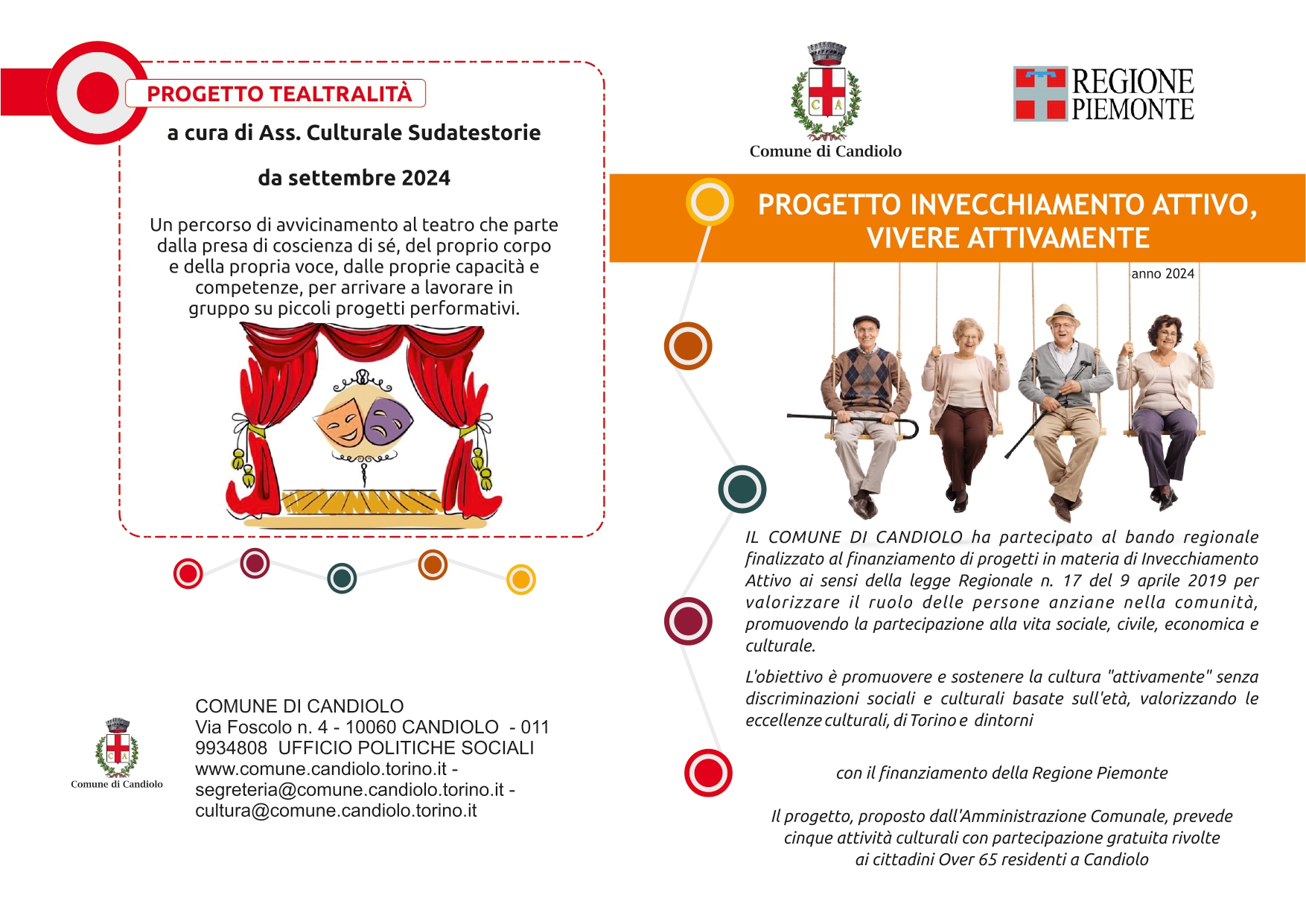 Progetto invecchiamento attivo, vivere attivamente