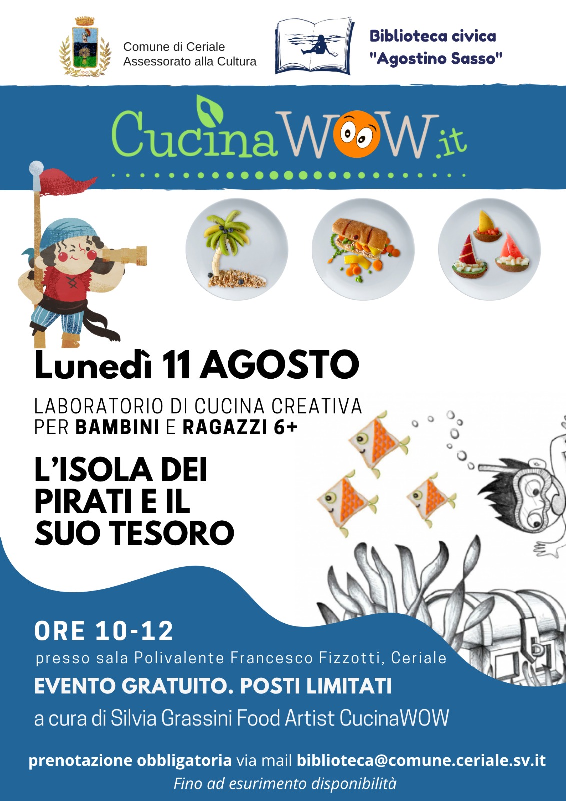 Biblioteca - Laboratorio di Cucina Creativa per Bambini. Età 6+