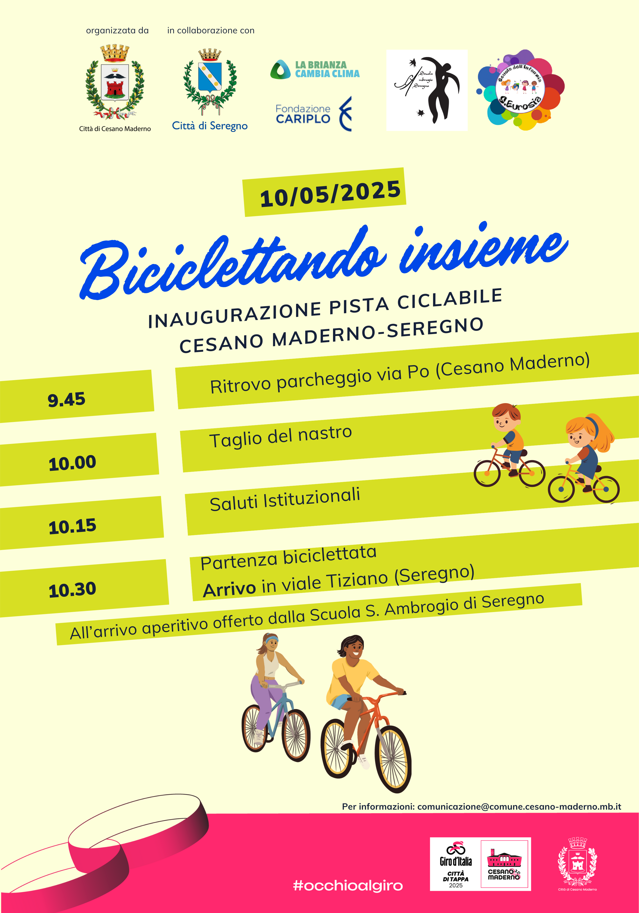Inaugurazione pista ciclabile Anna Frank