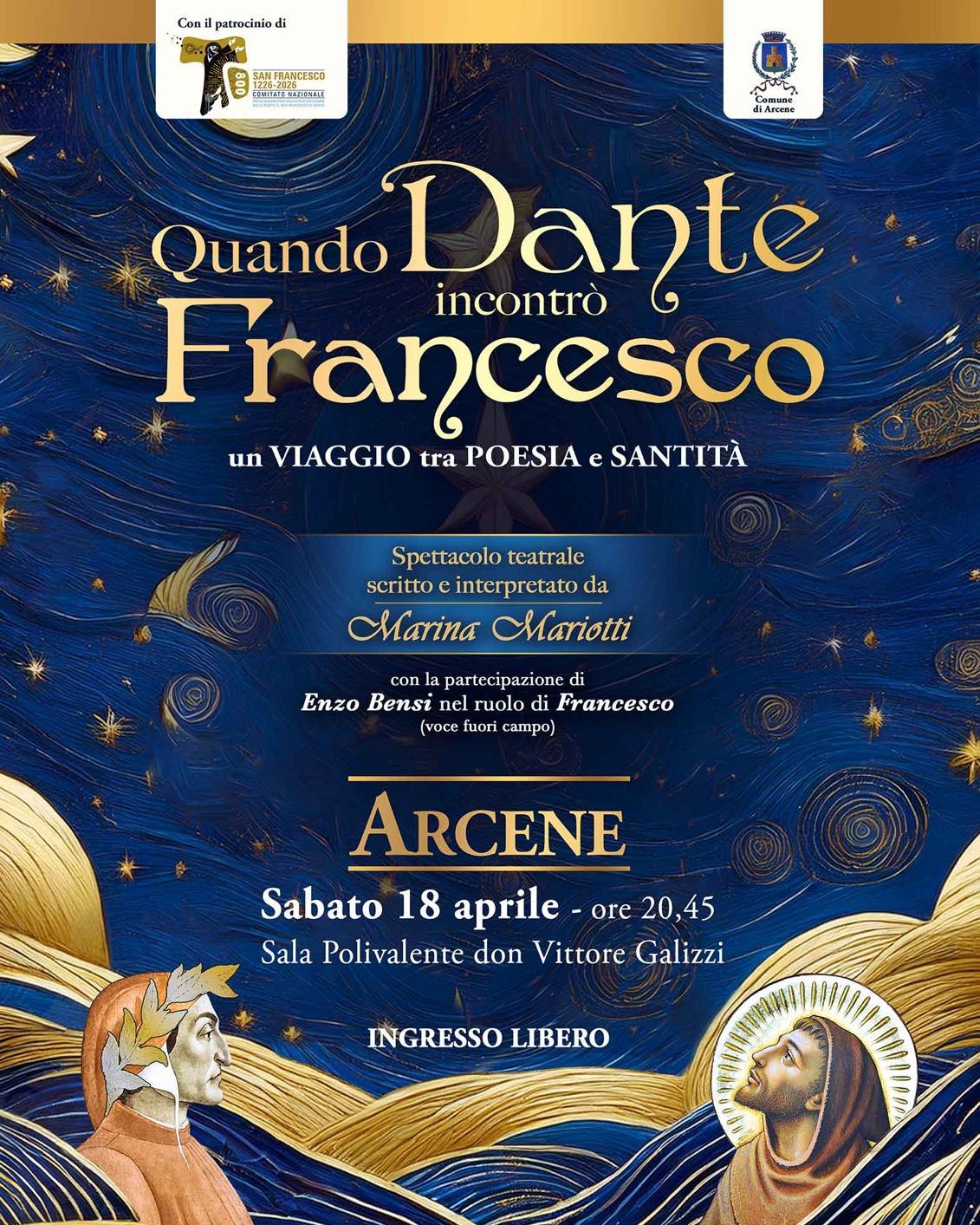 Quando Dante incontrò Francesco