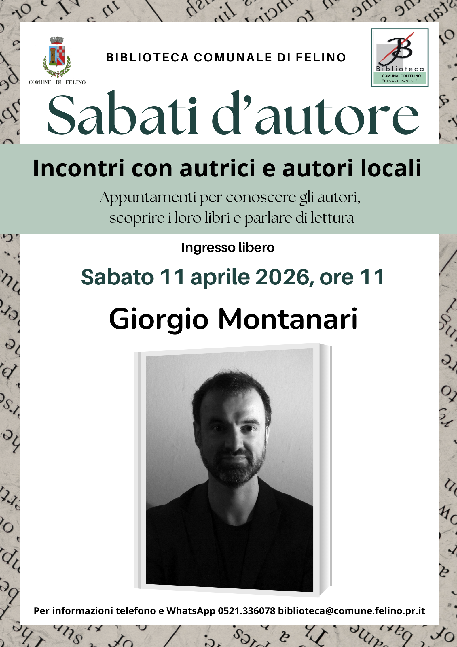 Sabati d’autore: Giorgio Montanari