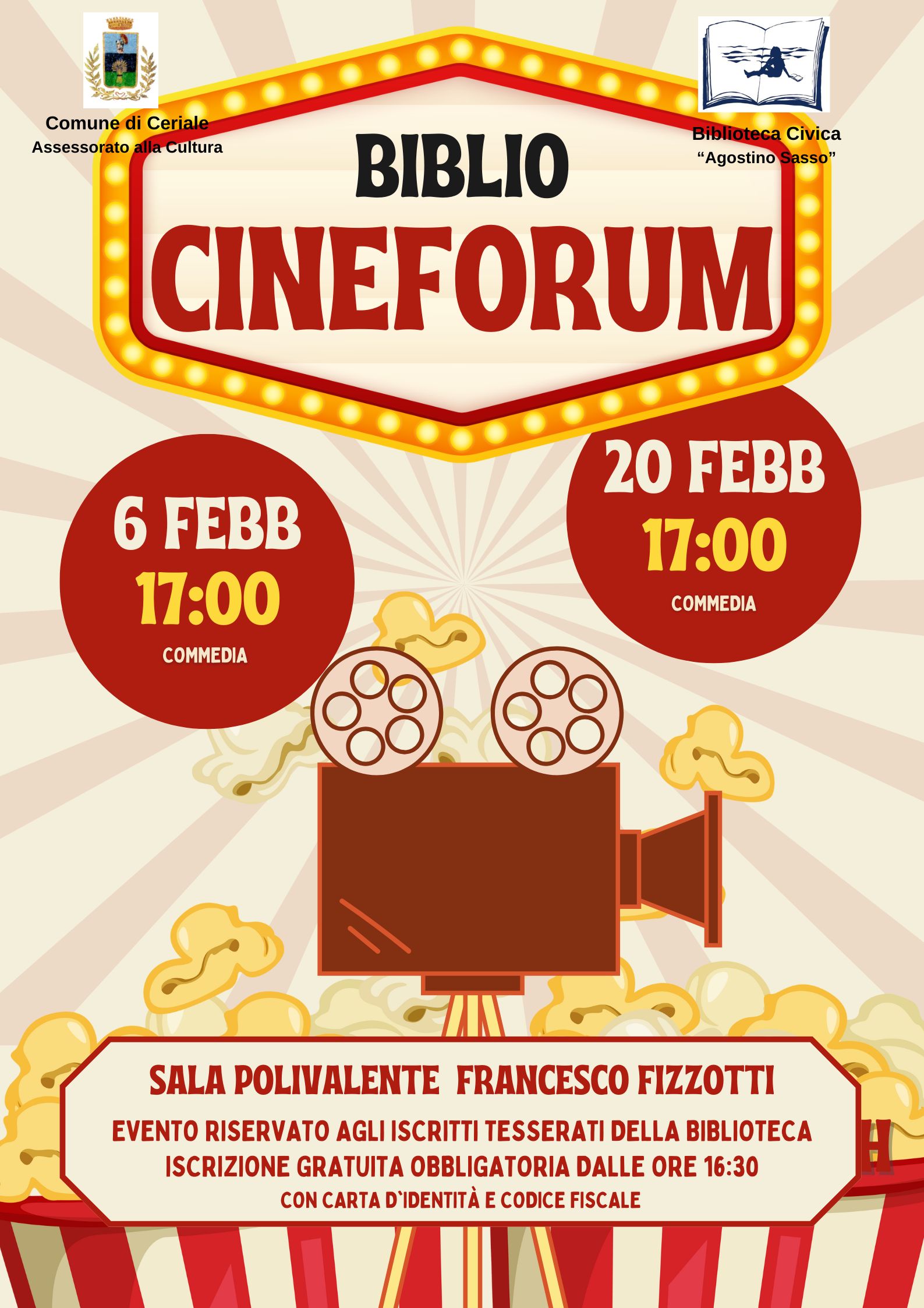 Biblio Cineforum 6 febbraio 2025