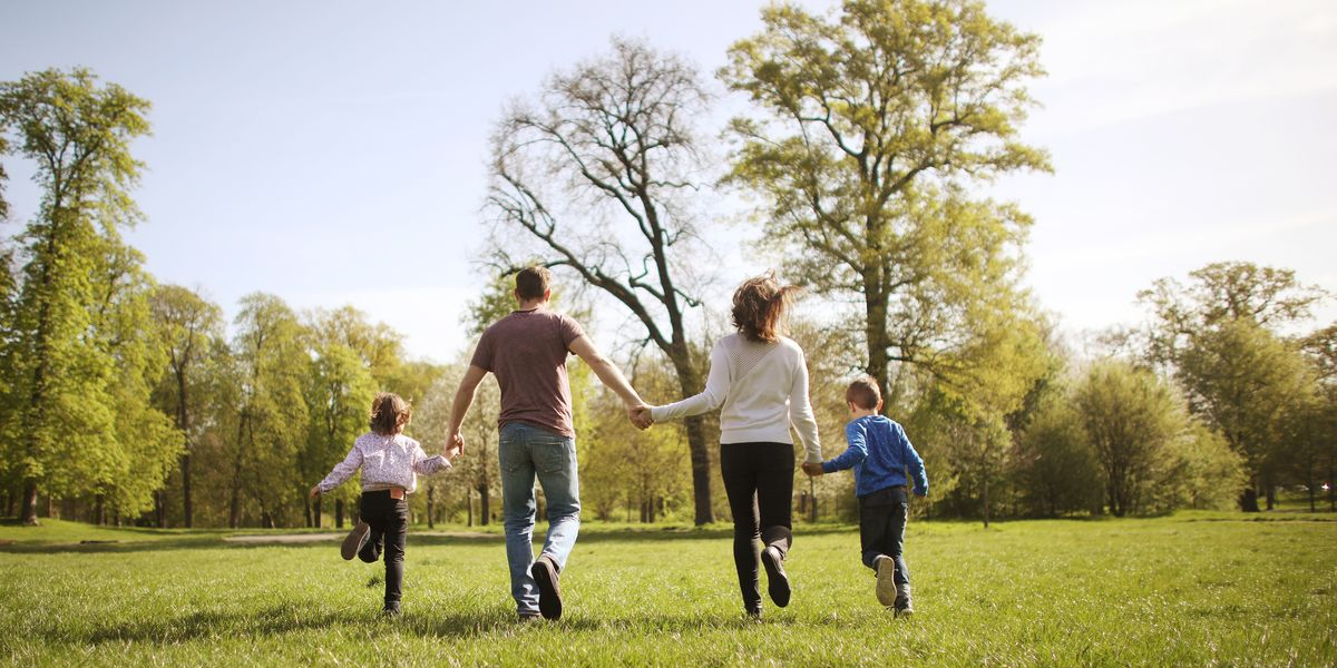 La famiglia tra gli alberi