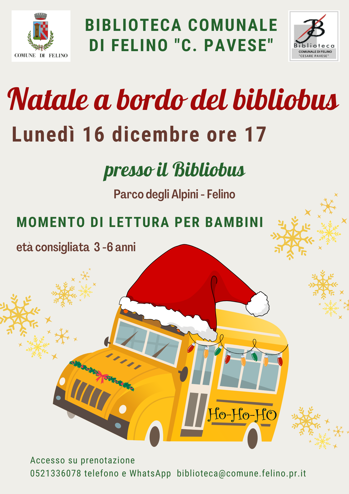 Natale a bordo del bibliobus