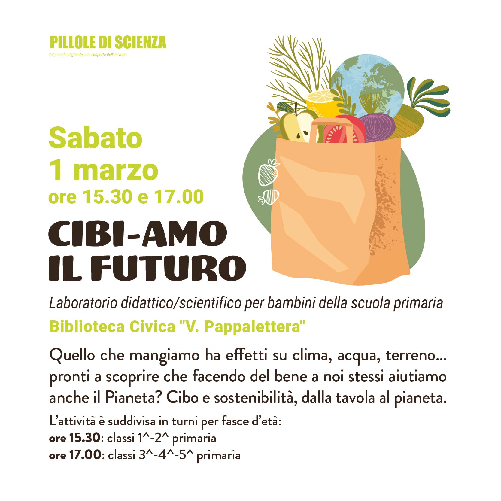 Pillole di scienza - Cibi-amo il futuro
