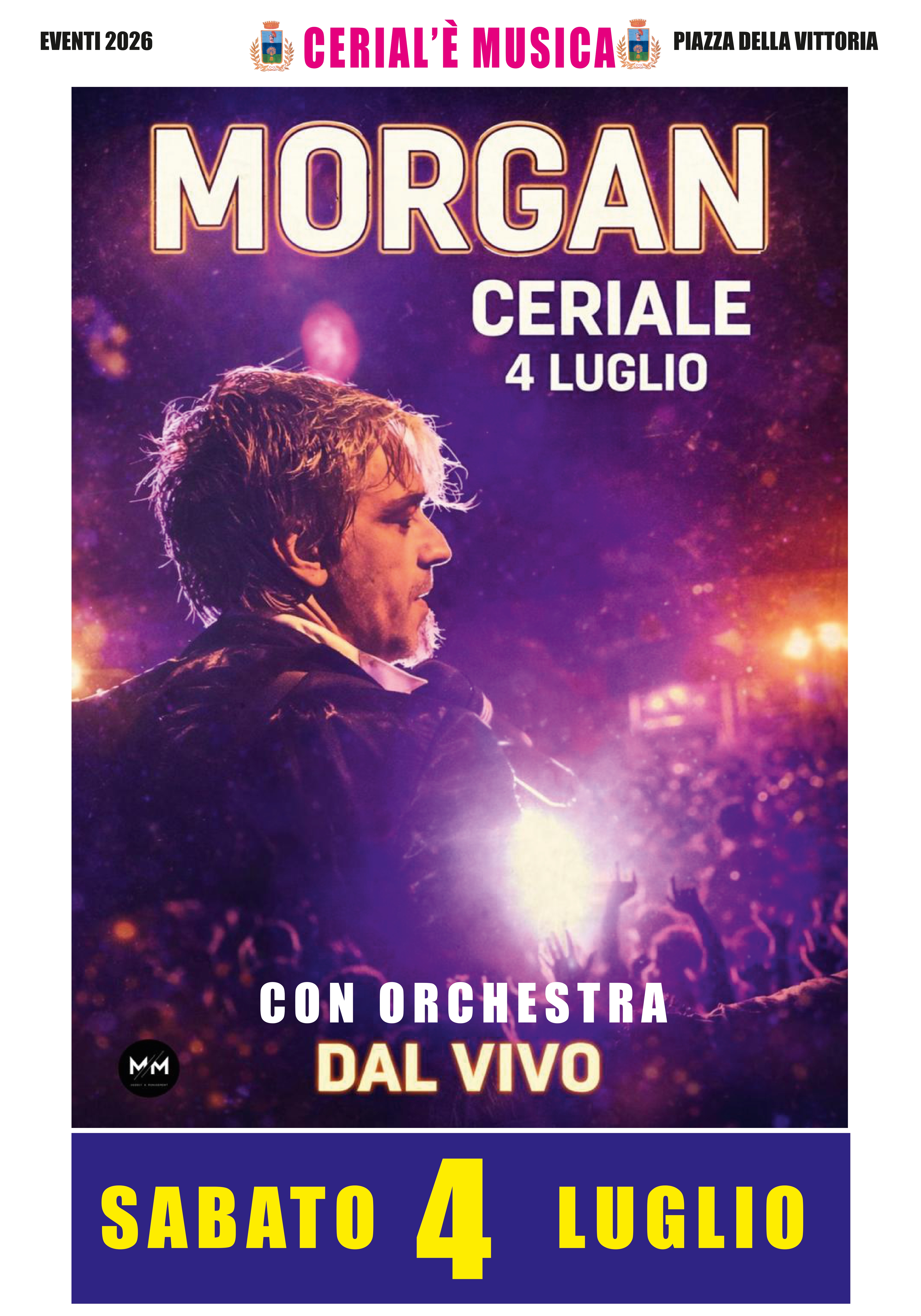 Ceriale Summer Festival - Morgan in concerto - Evento a pagamento