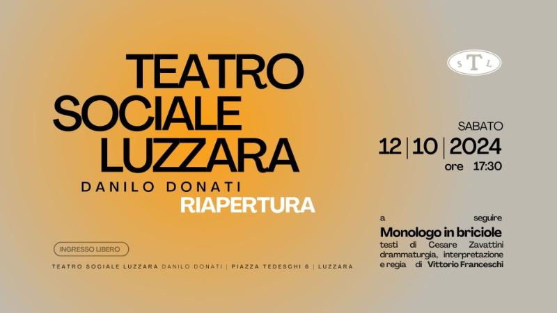 Riapertura del Teatro Sociale