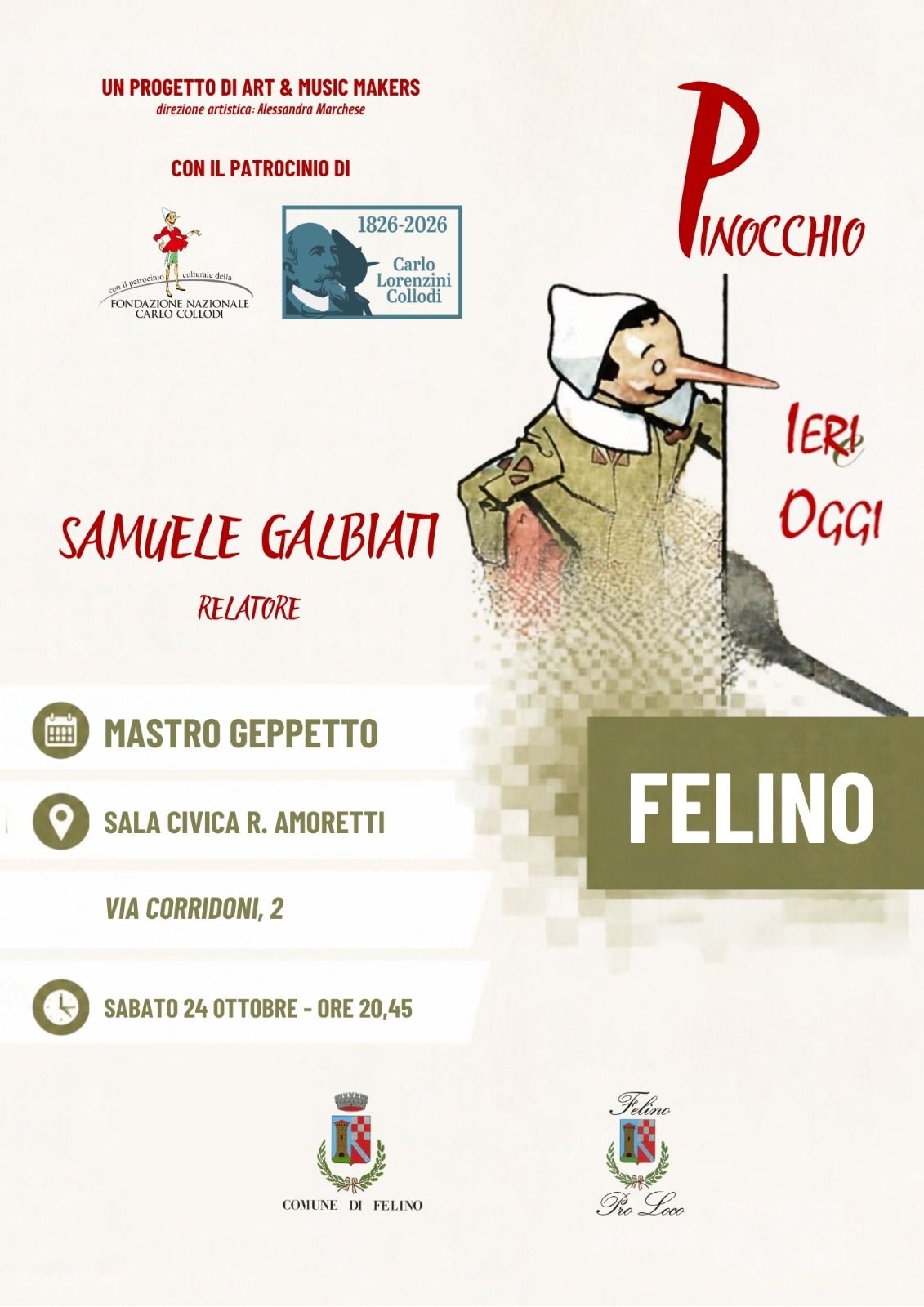 Pinocchio ieri e oggi