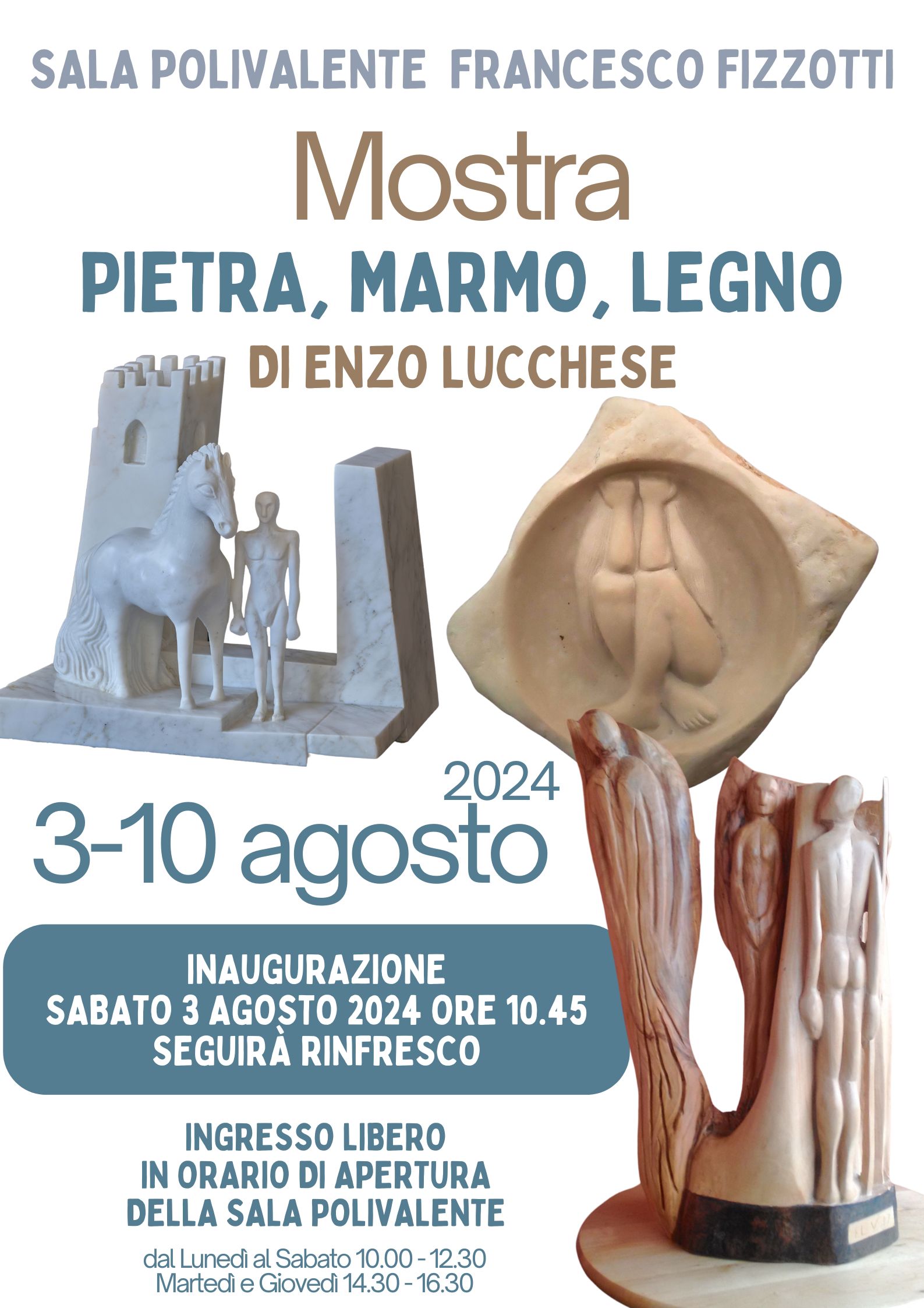 Mostra Pietra, Marmo, Legno di Enzo Lucchese