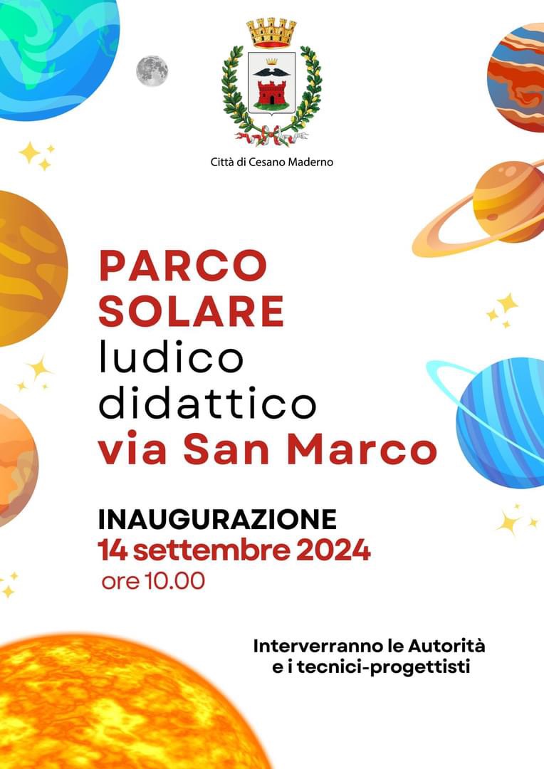 Inaugurazione Parco Solare di via San Marco 