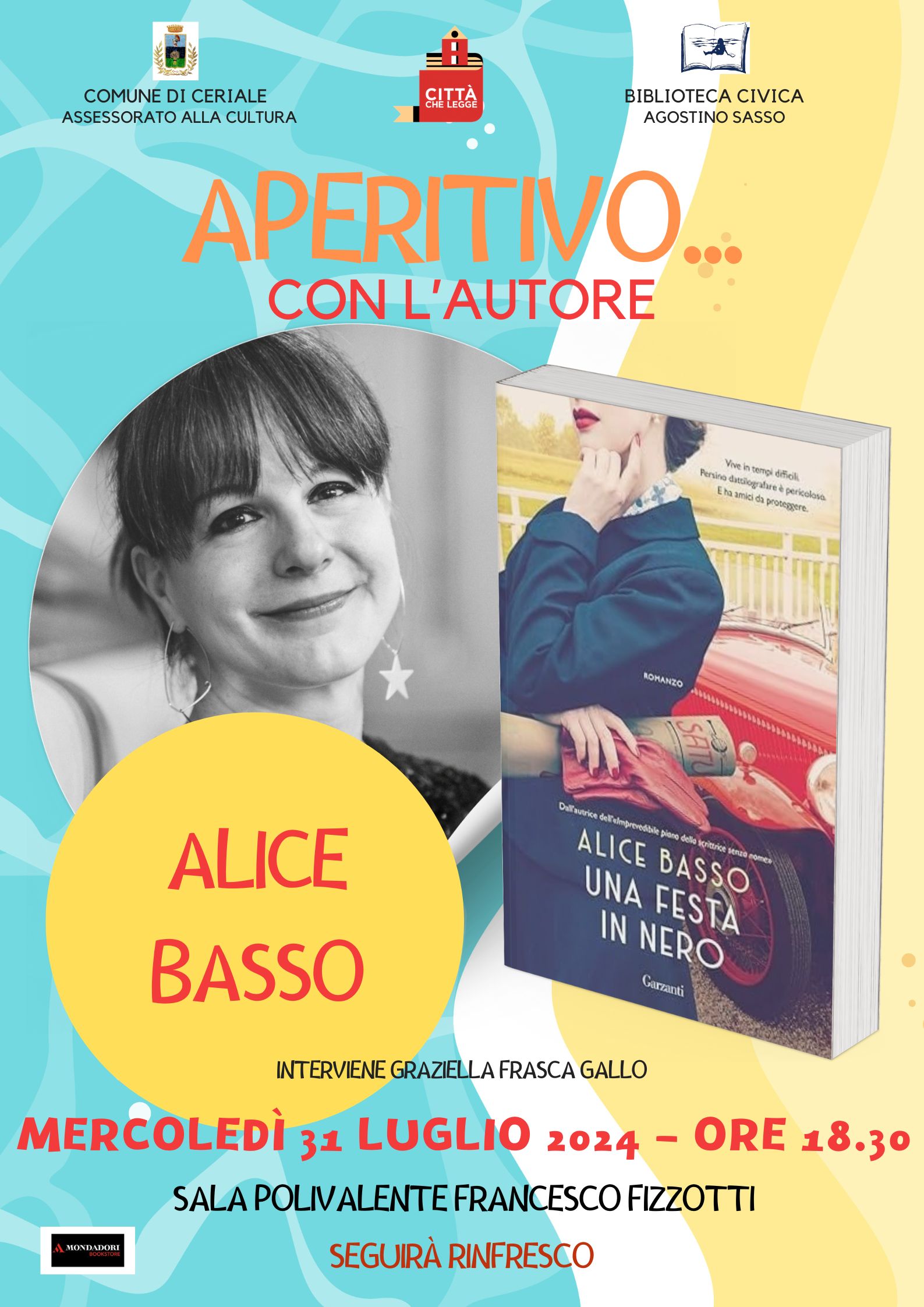 Aperitivo D'autore - Alice Basso presenta il libro 