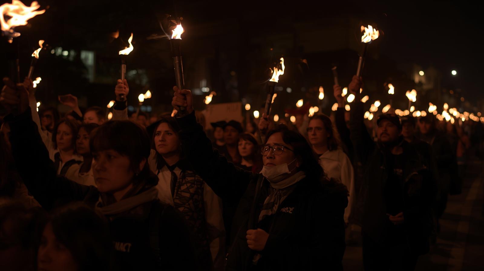 Fiaccolata in memoria delle vittime di femminicidio