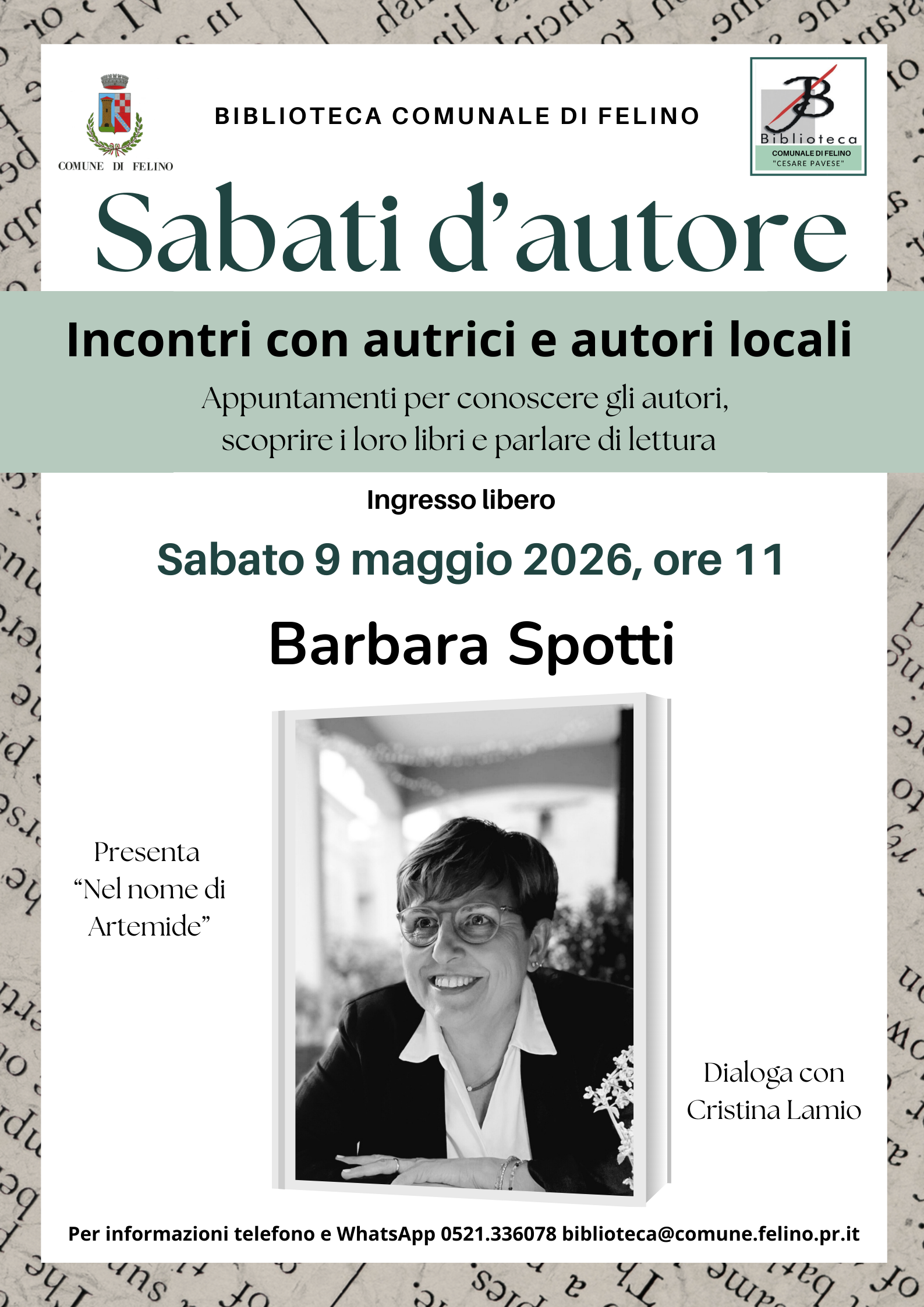 Sabati d’autore: Barbara Spotti