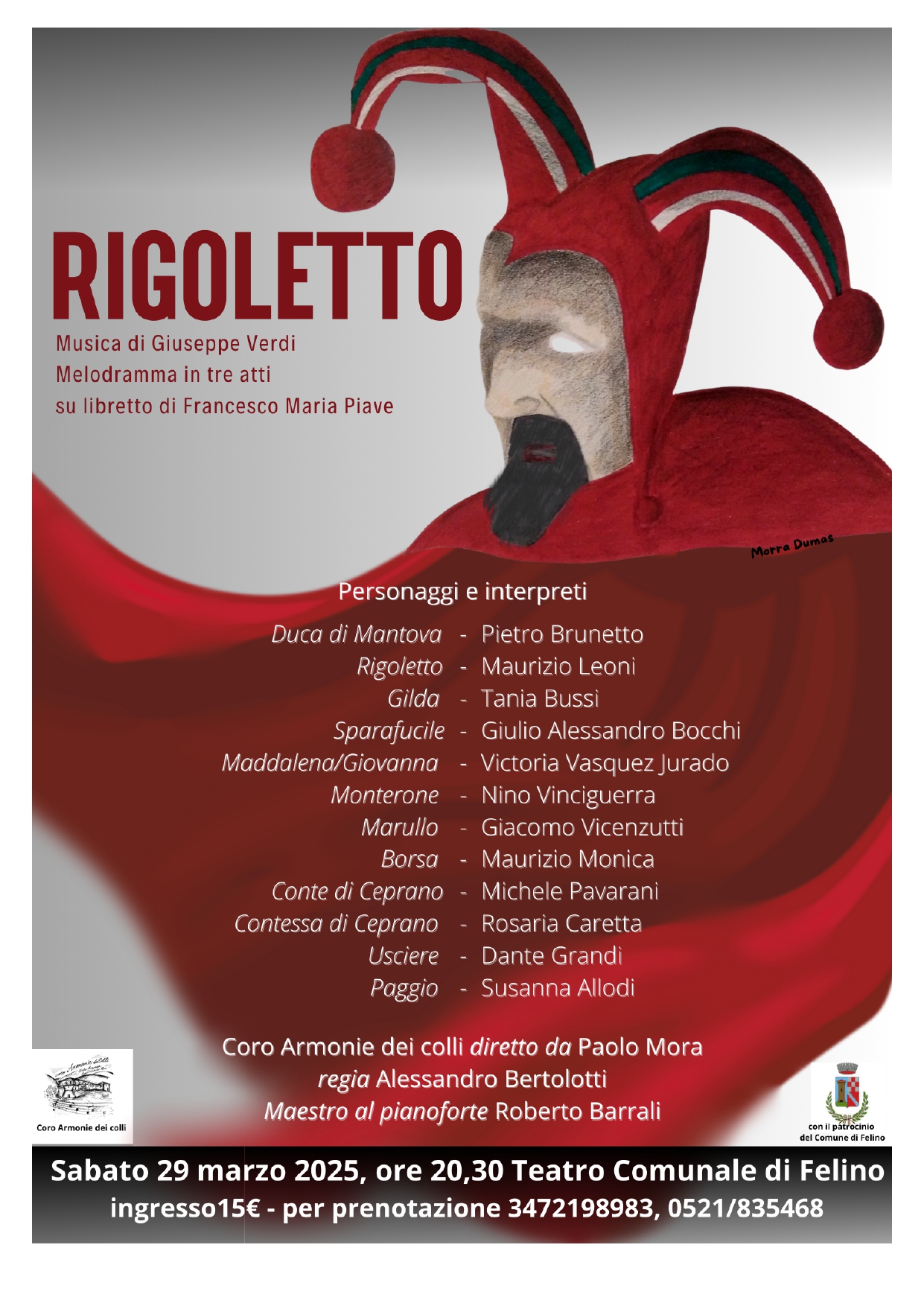 LIRICA: IL RIGOLETTO IN SCENA A FELINO