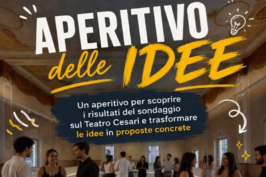 L'Aperitivo delle Idee al Teatro Cesari
