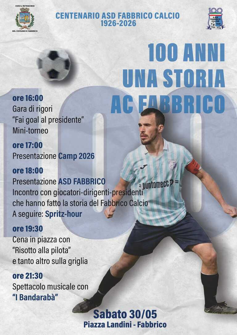 100 anni...una storia...AC Fabbrico<br/><em><small>Licenza di distribuzione: Effetto virale</small></em>
