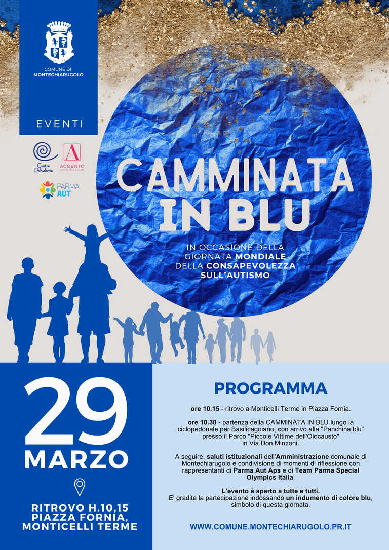 Camminata in blu<br/><em><small>Licenza di distribuzione: Solo uso non commerciale</small></em>