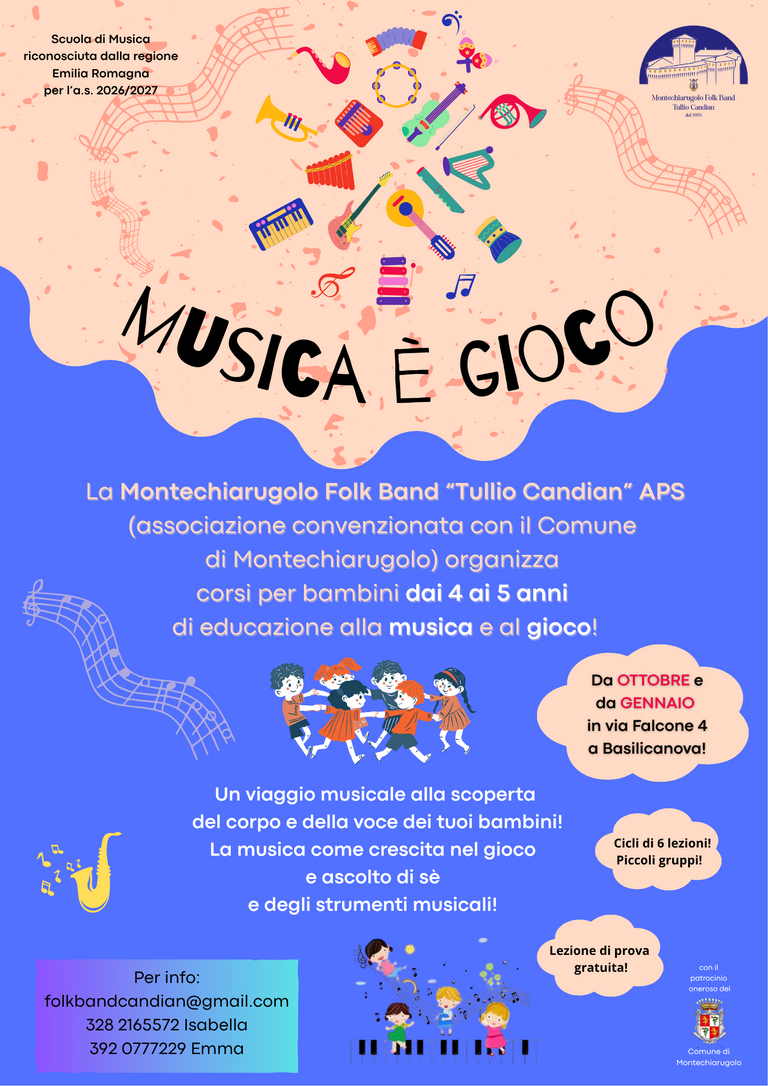 Musica è gioco <br/><em><small>Licenza di distribuzione: Solo uso non commerciale</small></em>