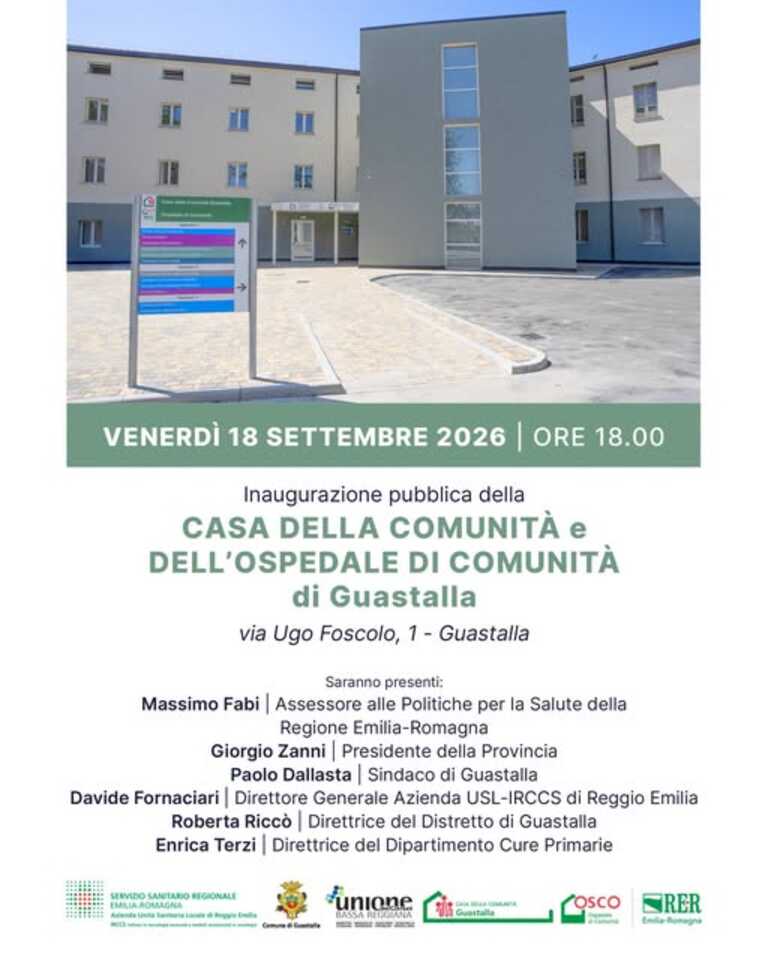 inaugurazione casa della comunità 2026<br/><em><small>Licenza di distribuzione: Non opere derivate</small></em>