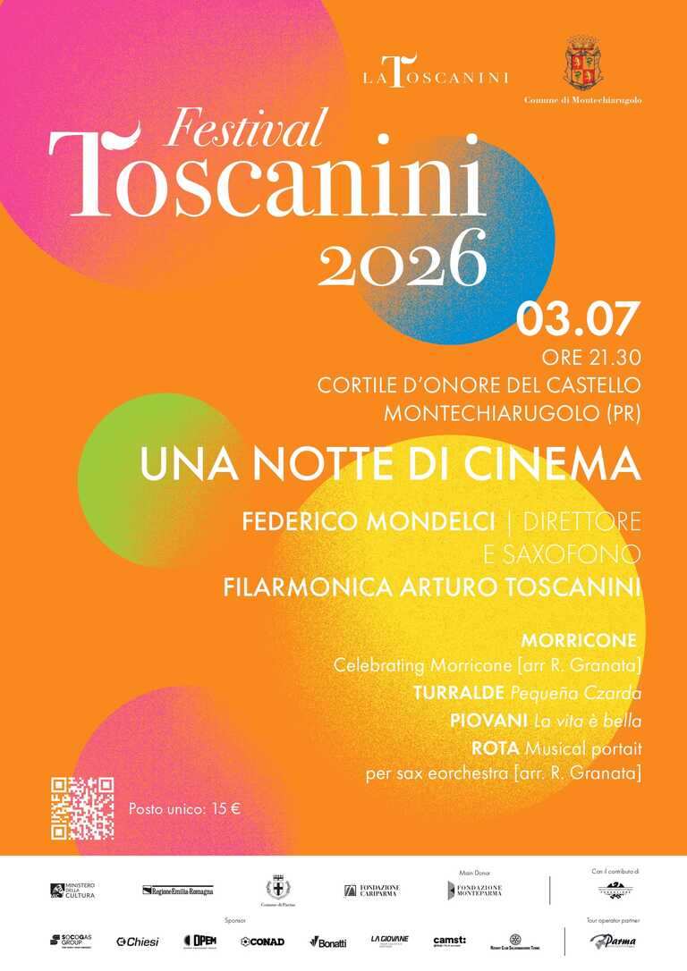 Locandina Festival Toscanini 2026<br/><em><small>Licenza di distribuzione: condivisione allo stesso modo - copyleft non compatibile</small></em>