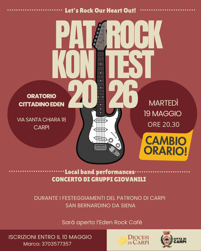 pat rock contest<br/><em><small>Licenza di distribuzione: condivisione allo stesso modo - copyleft non compatibile</small></em>