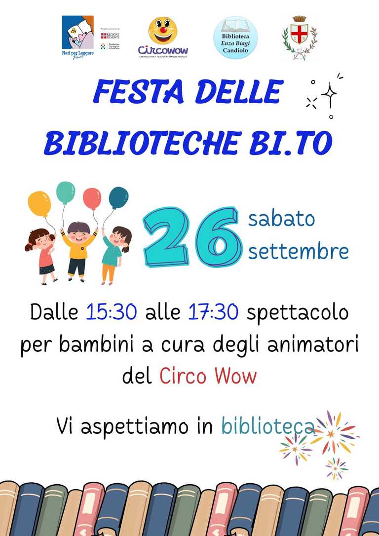 festa delle biblioteche<br/><em><small>Licenza di distribuzione: Pubblico dominio</small></em>