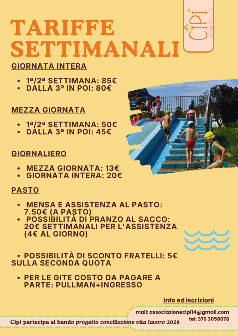 CIPì CAMP 2026 TARIFFE<br/><em><small>Licenza di distribuzione: Effetto virale</small></em>