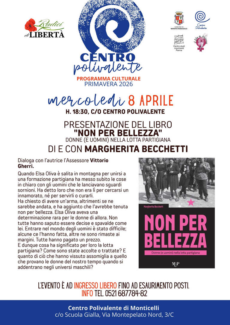 Non per bellezza 8 aprile 2026<br/><em><small>Licenza di distribuzione: Solo uso non commerciale</small></em>