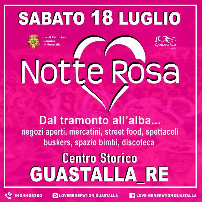 Locandina Notte Rosa Lug 2026<br/><em><small>Licenza di distribuzione: Non opere derivate</small></em>