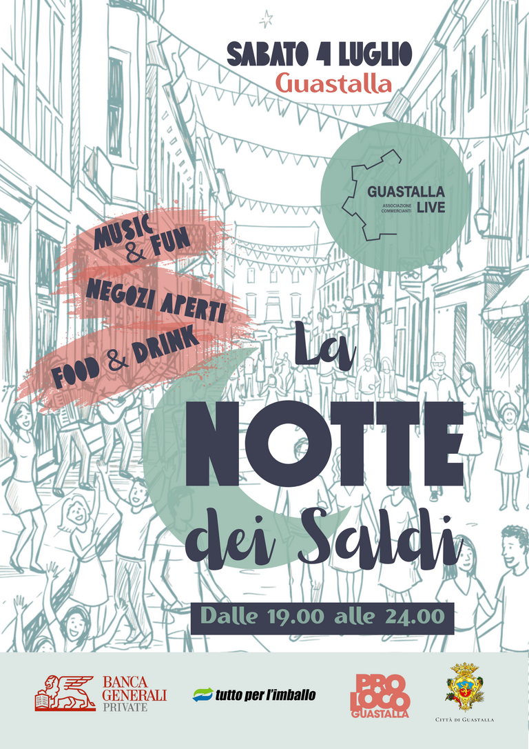 La notte dei saldi 2026<br/><em><small>Licenza di distribuzione: Non opere derivate</small></em>