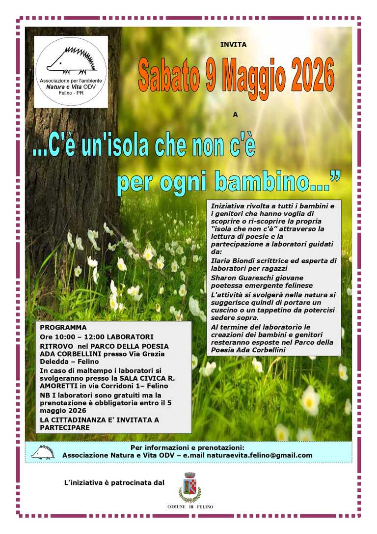 C’è un’isola che non c’è per ogni bambino<br/><em><small>Licenza di distribuzione: Solo uso non commerciale</small></em>