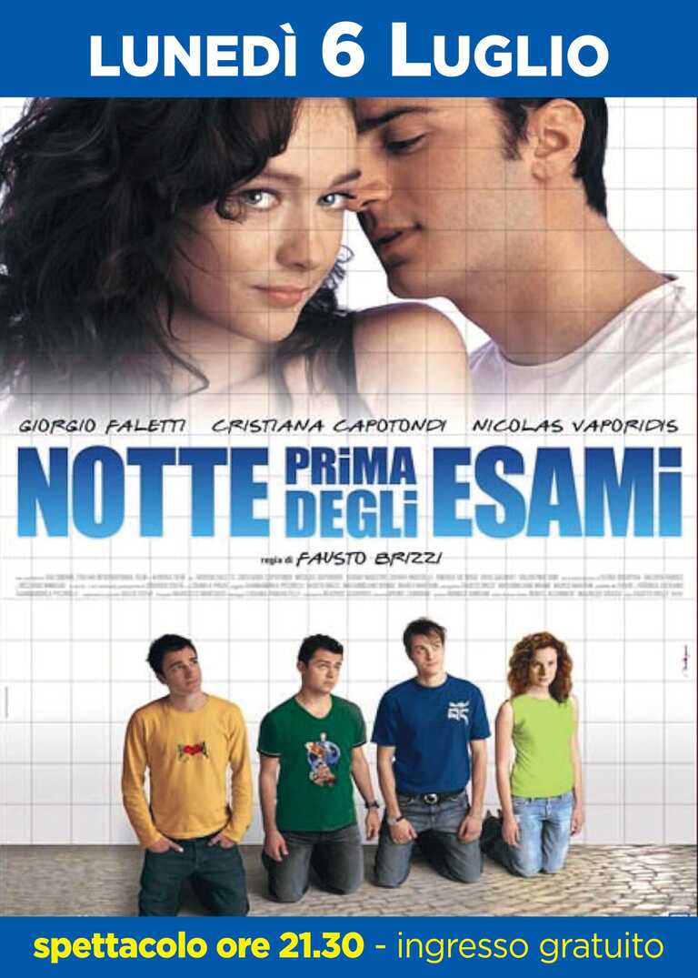 NOTTE PRIMA DEGLI ESAMI <br/><em><small>Licenza di distribuzione: Non opere derivate</small></em>