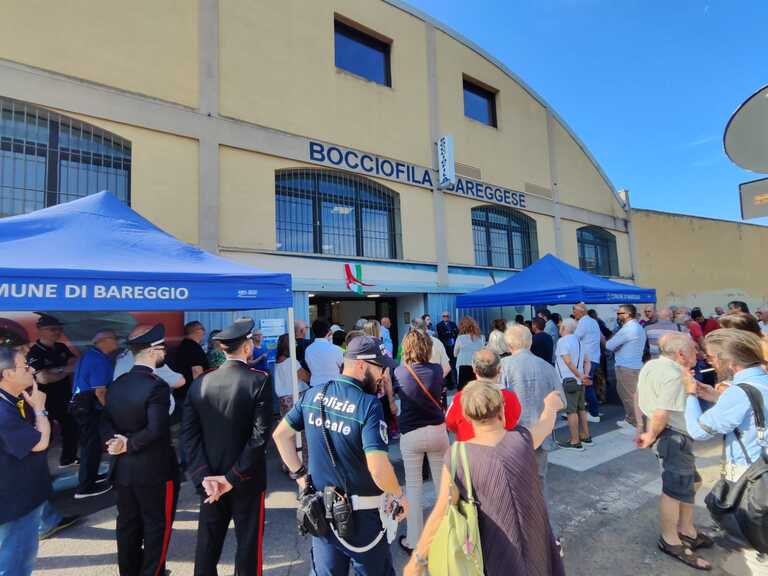 Inaugurazione del Bocciodromo Comunale “Silvano Braga”<br/><em><small>Licenza di distribuzione: condivisione allo stesso modo - copyleft non compatibile</small></em>
