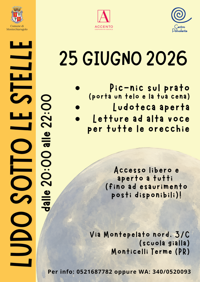 Ludo sotto le stelle 25 giugno 2026<br/><em><small>Licenza di distribuzione: condivisione allo stesso modo - copyleft non compatibile</small></em>