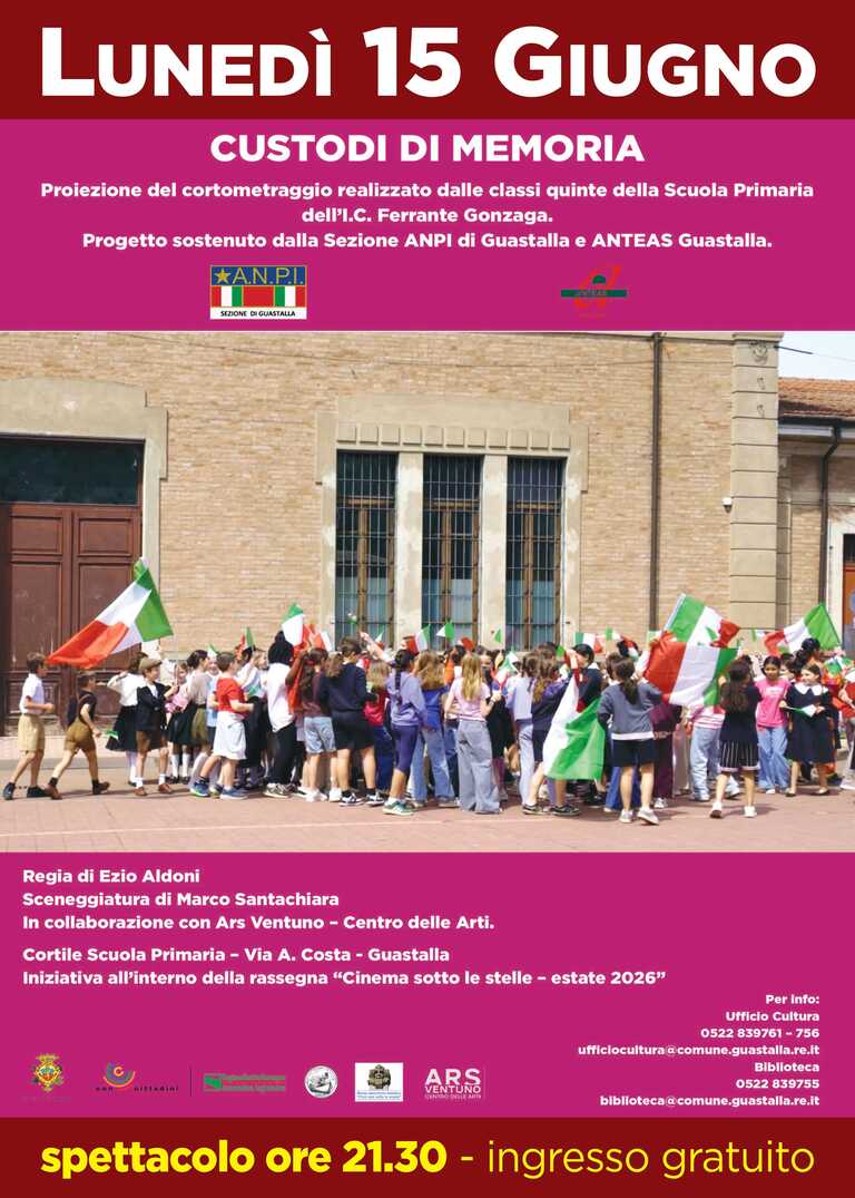 Locandina Custodi di memoria<br/><em><small>Licenza di distribuzione: Solo uso non commerciale</small></em>