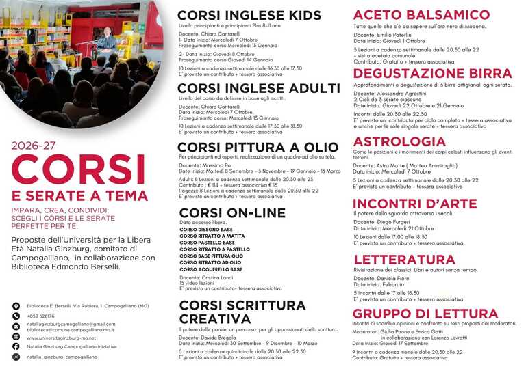 Corsi Università 2026/2027 copertina<br/><em><small>Licenza di distribuzione: Attribuzione</small></em>