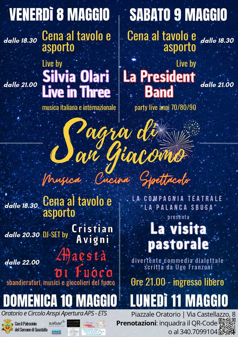 Locandina Sagra San Giacomo Mag 2026<br/><em><small>Licenza di distribuzione: Non opere derivate</small></em>