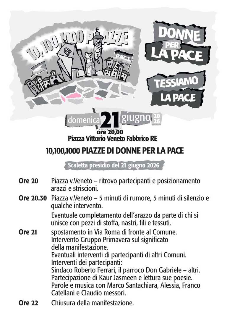 Programma Tessiamo la pace<br/><em><small>Licenza di distribuzione: Effetto virale</small></em>