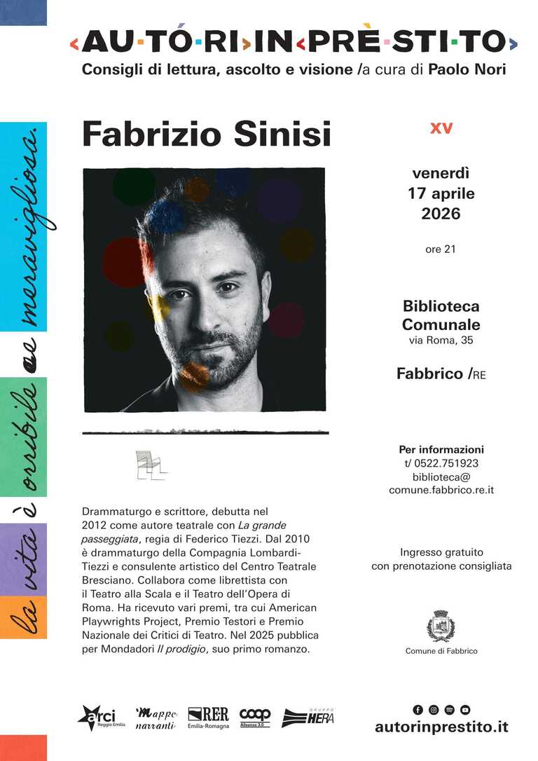 Autori in prestito. Fabrizio Sinisi<br/><em><small>Licenza di distribuzione: Effetto virale</small></em>